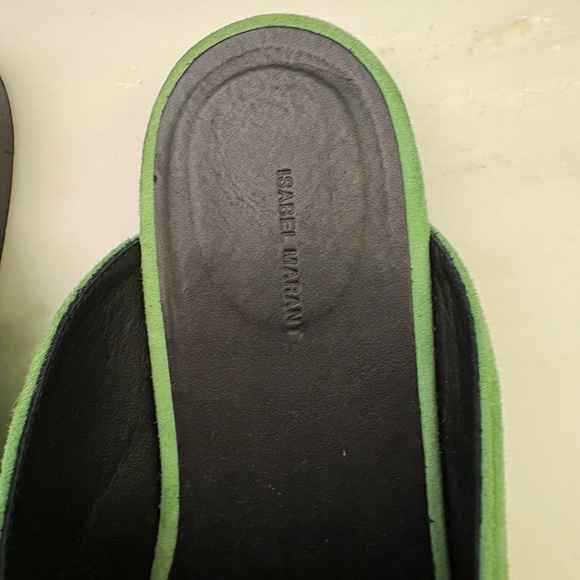 Isabel Marant Green Mules with Silver Embellishments - Picture 4 of 8